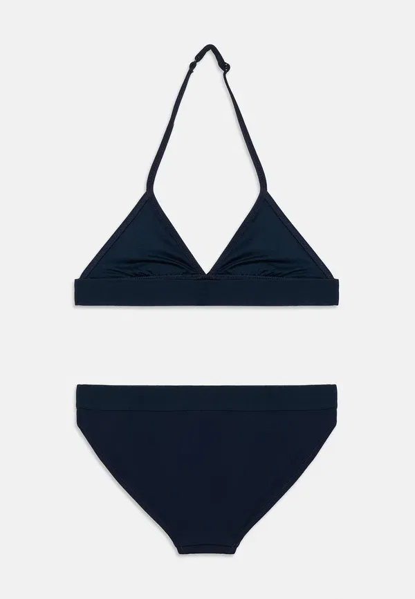 Бикини-комплект из нейлона и эластана Original logo halterneck triangle bikini set Tommy Hilfiger, Dark Night темно-синий — фото 2