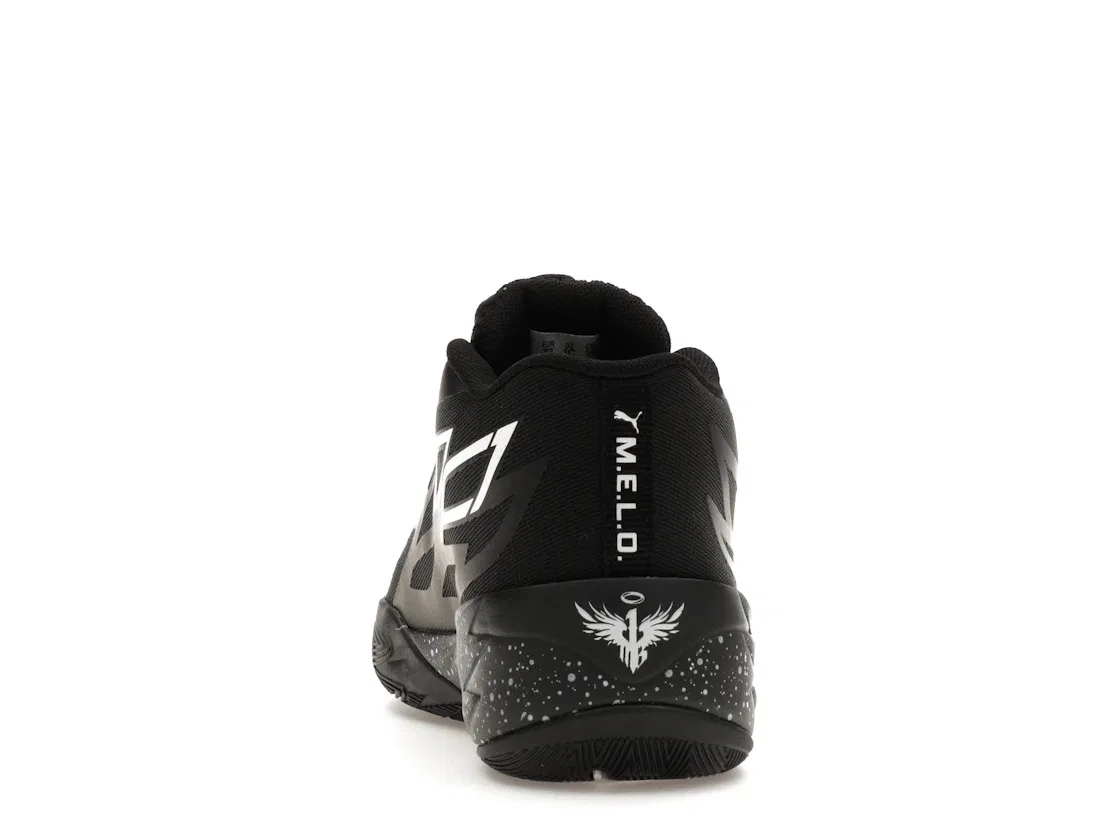 Детские кроссовки для мальчиков с принтом Puma LaMelo Ball MB.02 Puma, Black/White/Oreo — фото 4