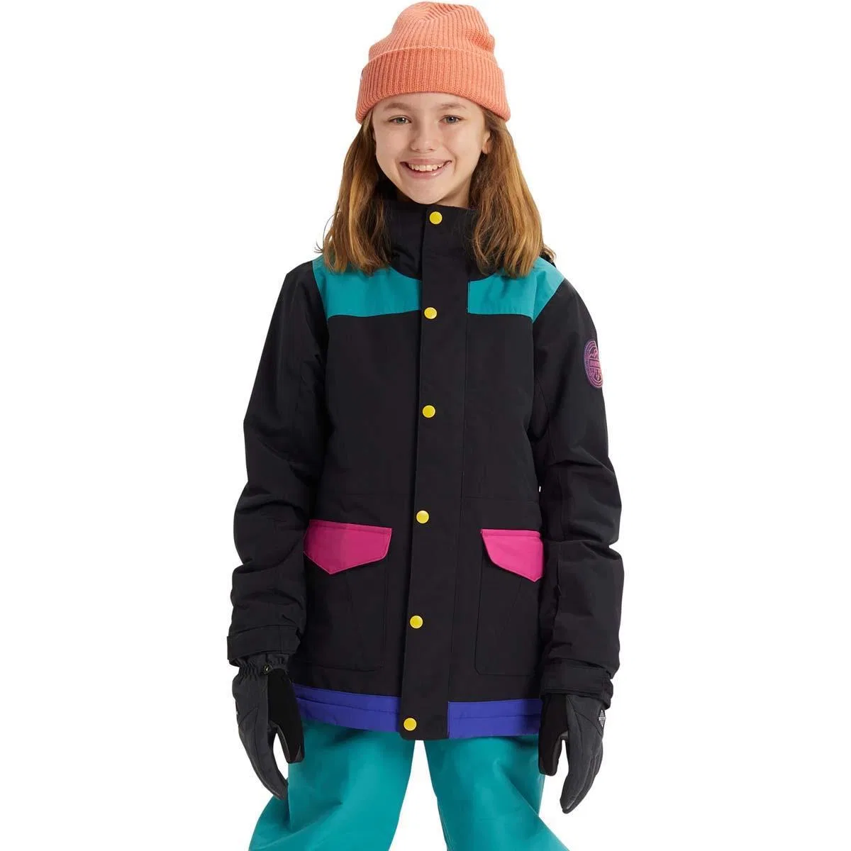 Куртка-парка для девочек с утеплителем Elstar Parka Burton, True Black Multi