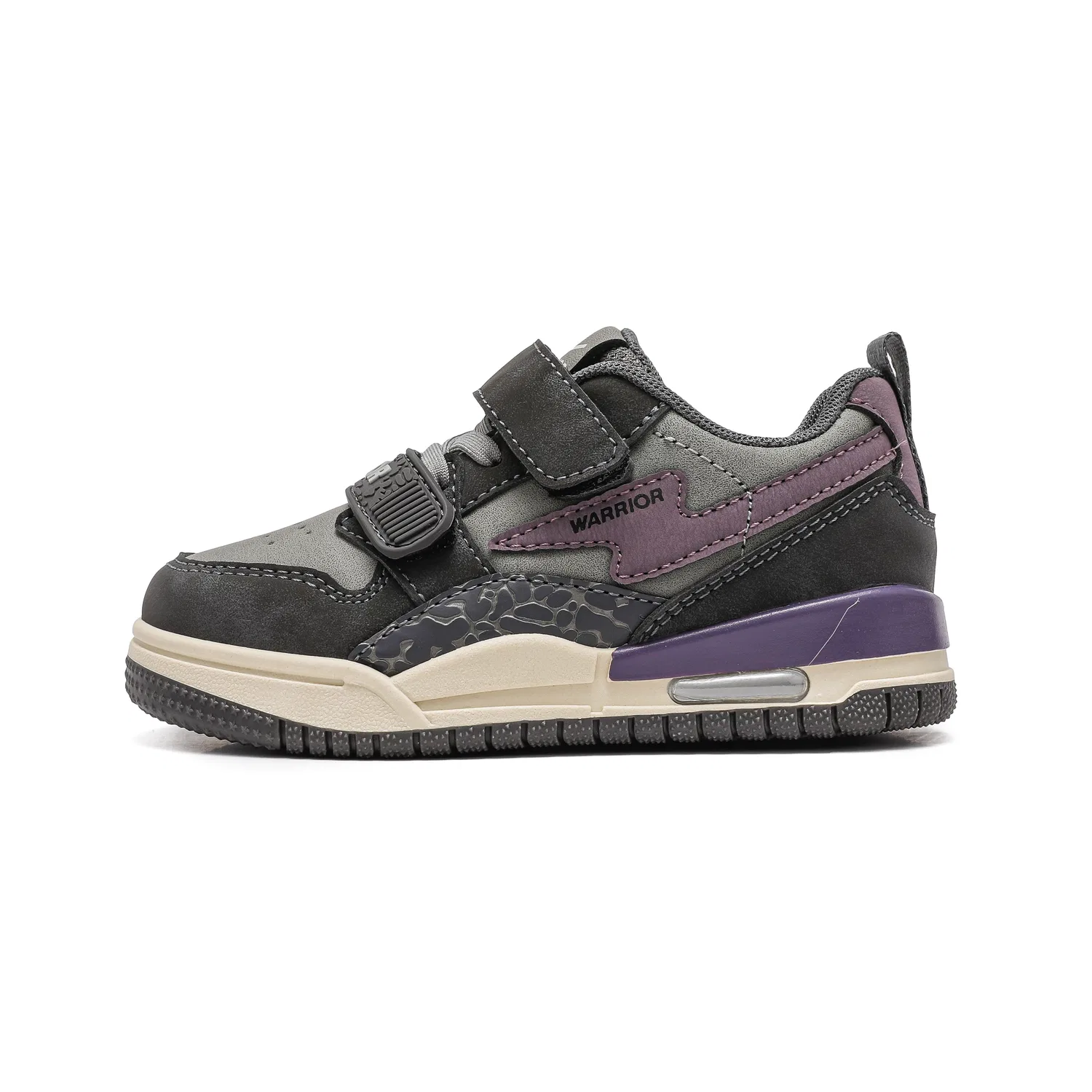 Детские кроссовки для скейтбординга с закрытым носком WARRIOR, Gray Purple