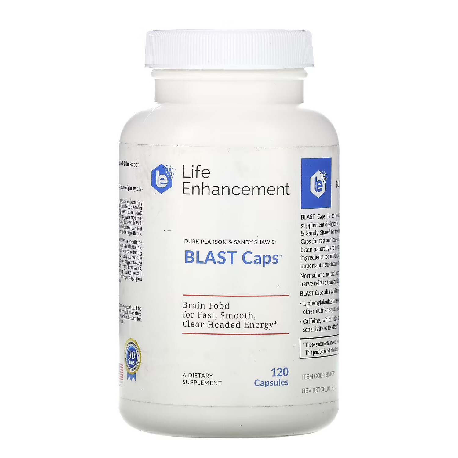 

Life Enhancement, Blast Caps, 120 капсул