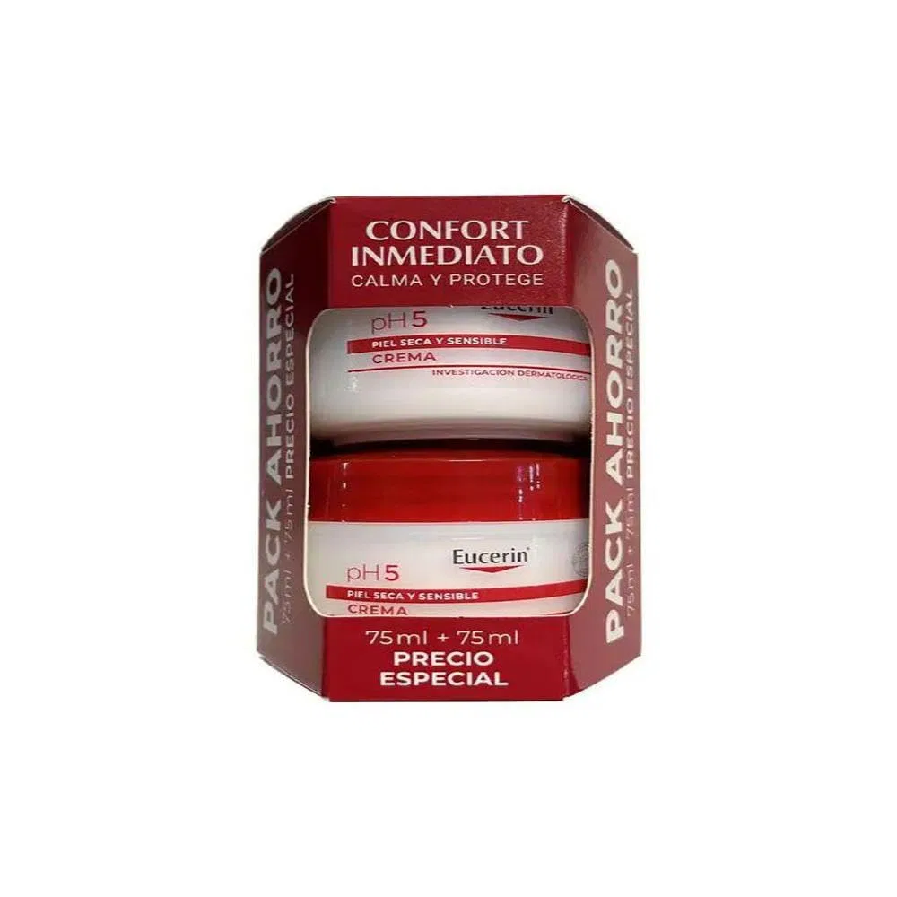 Крем для чувствительной кожи Eucerin, 2 x 75 мл