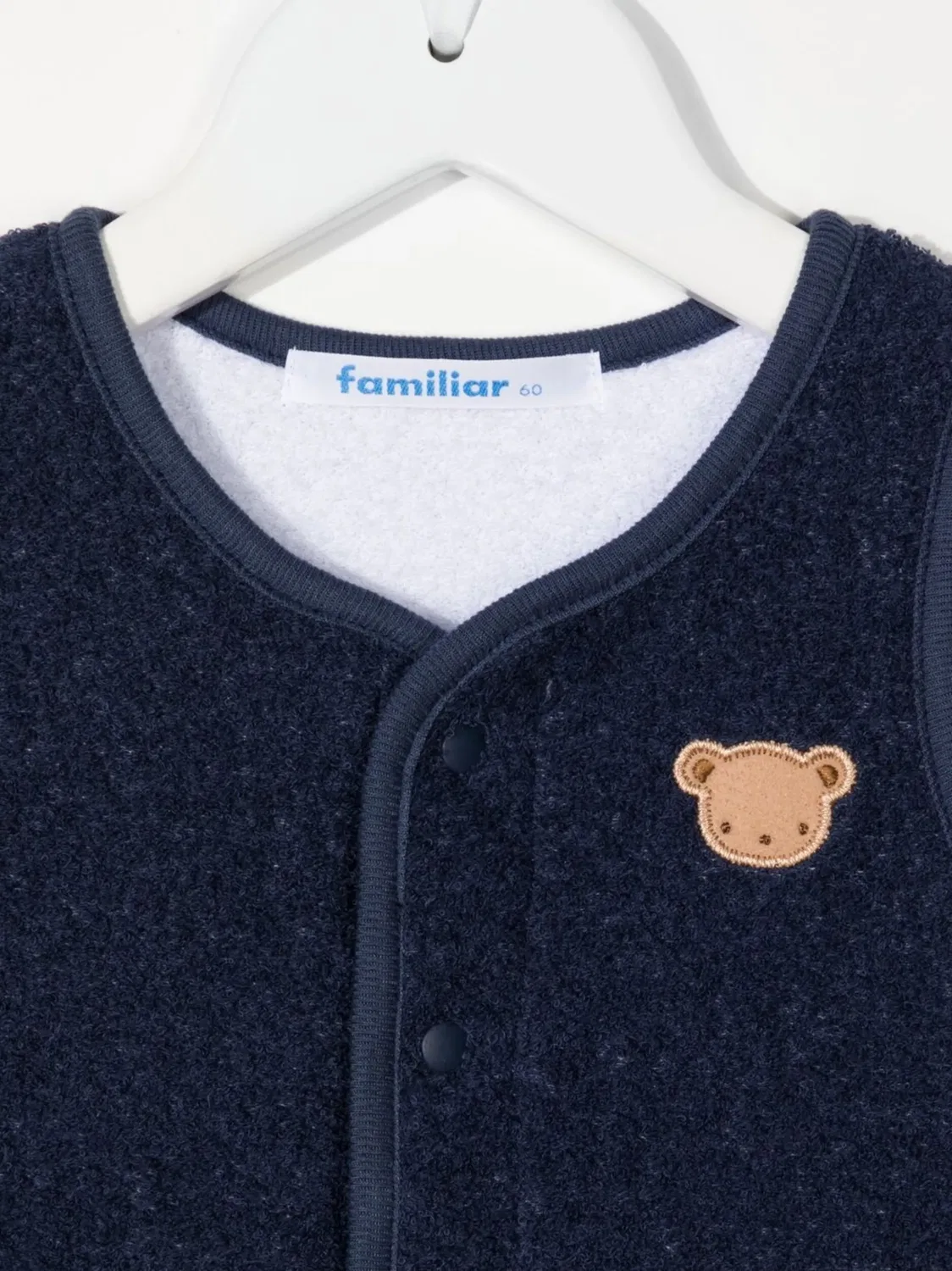 Жилет с вышивкой Teddy familiar, темно-синий — фото 3