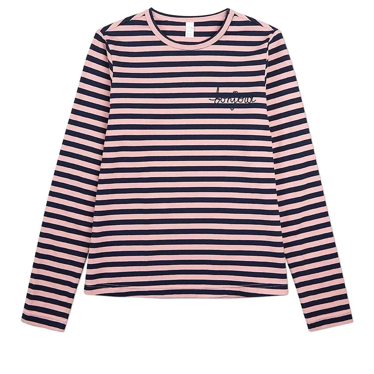 Детская футболка с длинным рукавом с принтом Bonjour ONLINE UNIQUE RTW MISSY, Pink — фото 2