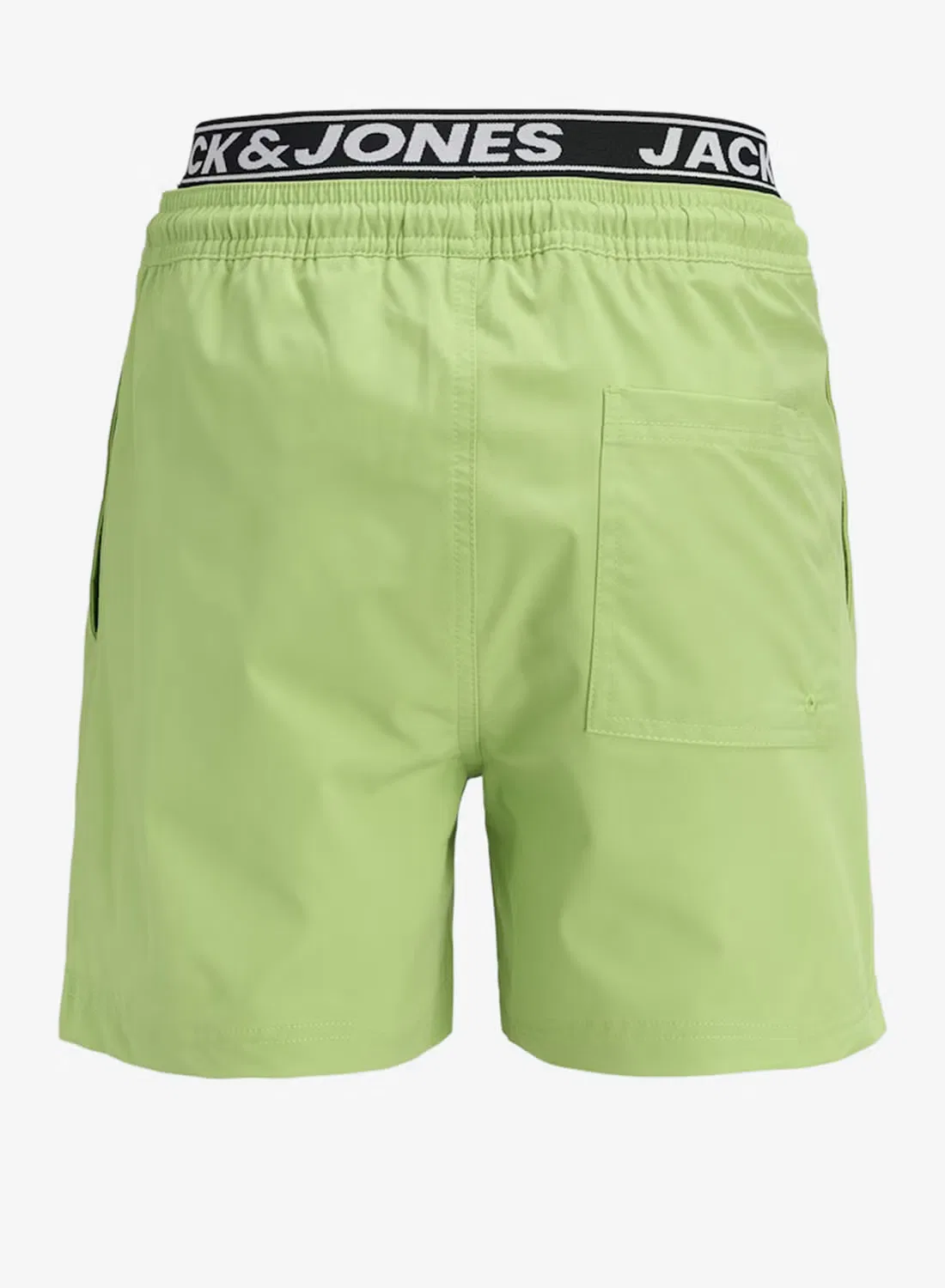 Шорты для плавания с логотипом и кулиской Jack & Jones Junior, ярко-зеленый — фото 2