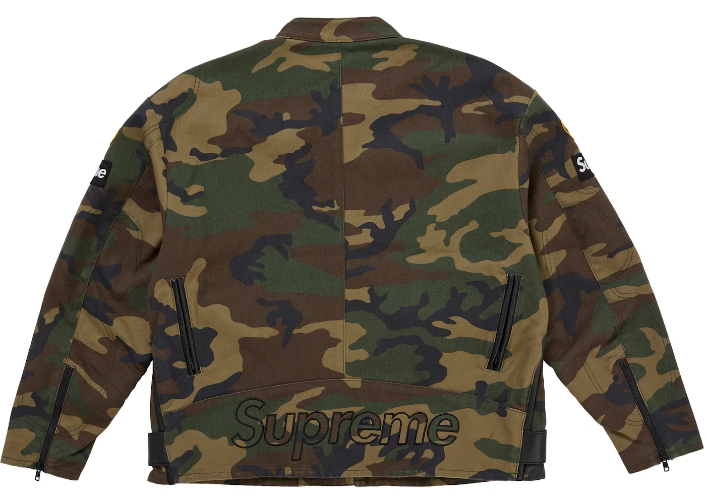 Мужская куртка Cordura из коллекции SS26 Supreme Vanson Leathers, Woodland Camo — фото 3