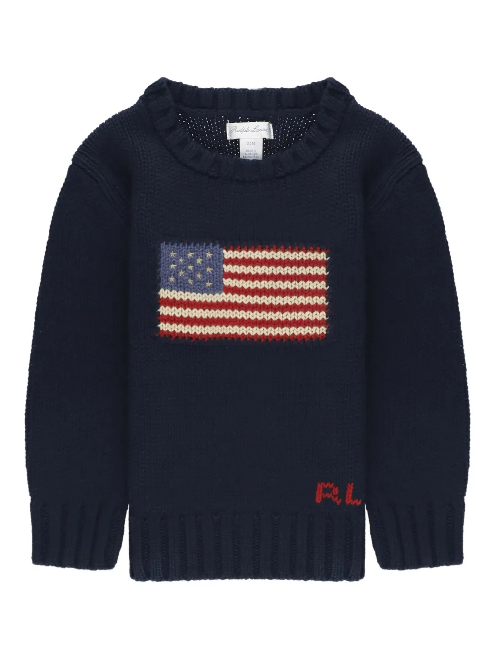 

Свитер с флагом Polo Ralph Lauren Kids, синий