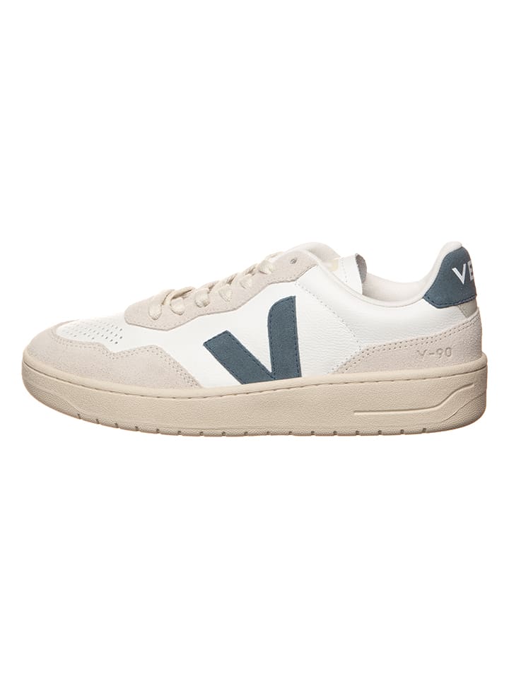 

Кроссовки на шнуровке Veja Leder-Sneakers V 90, цвет Weiß/Blau