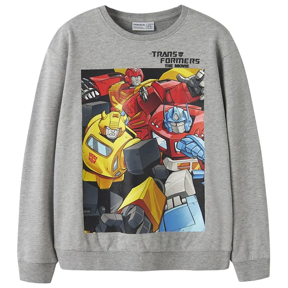 Детский свитшот для мальчиков с принтом Transformers Name it, Grey