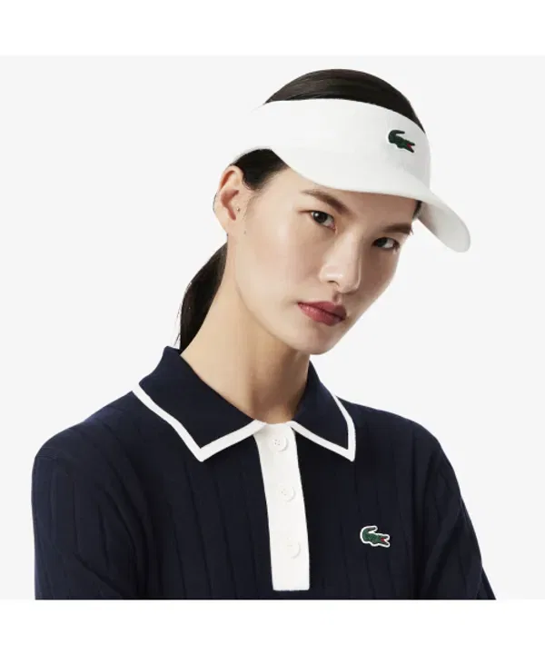 Свитер поло Lacoste, белый — фото 2