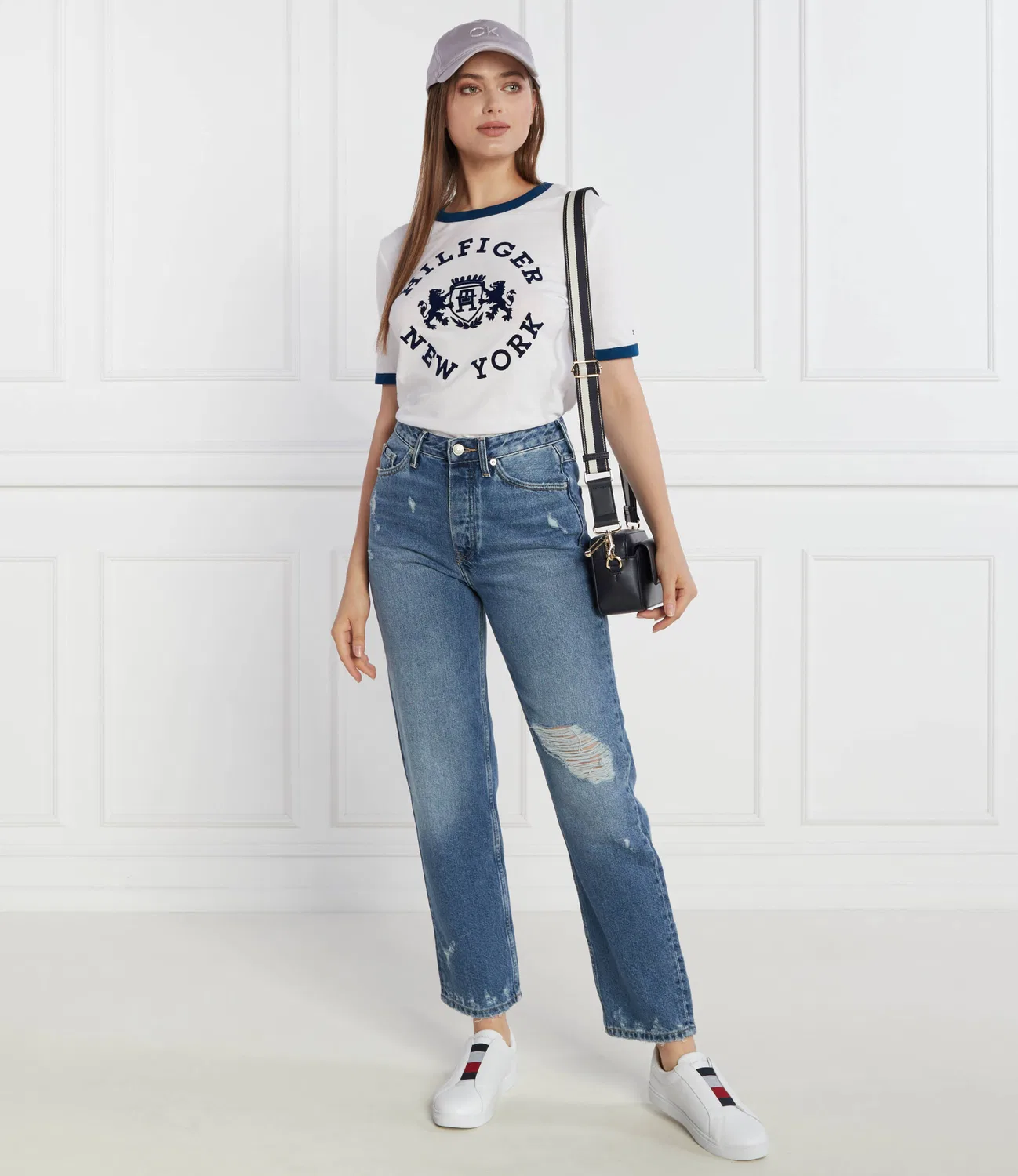 Футболка хлопковая Tommy Hilfiger, Bianco — фото 2