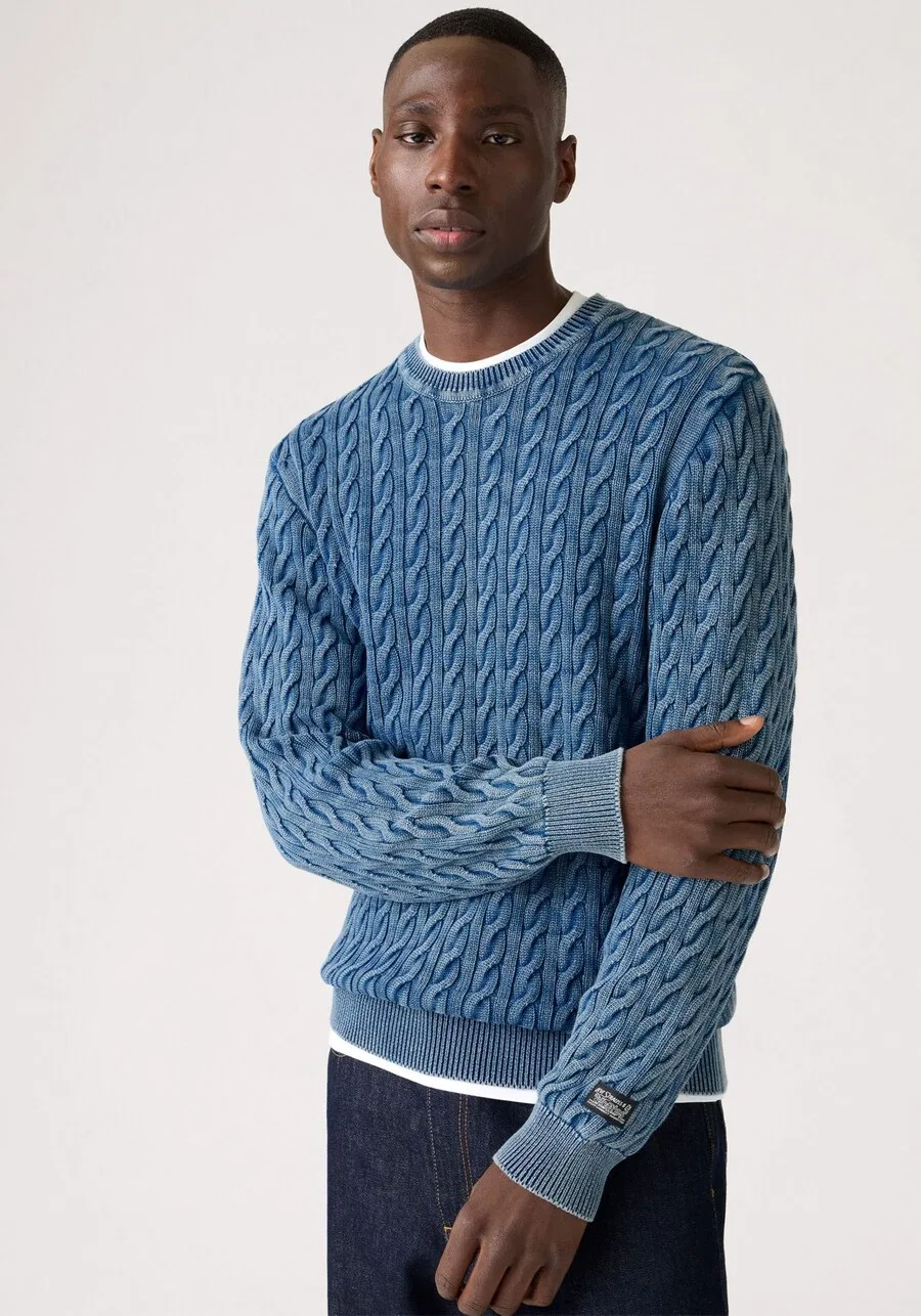 Свитер LEVI'S 'Presidio' синего цвета — фото 4