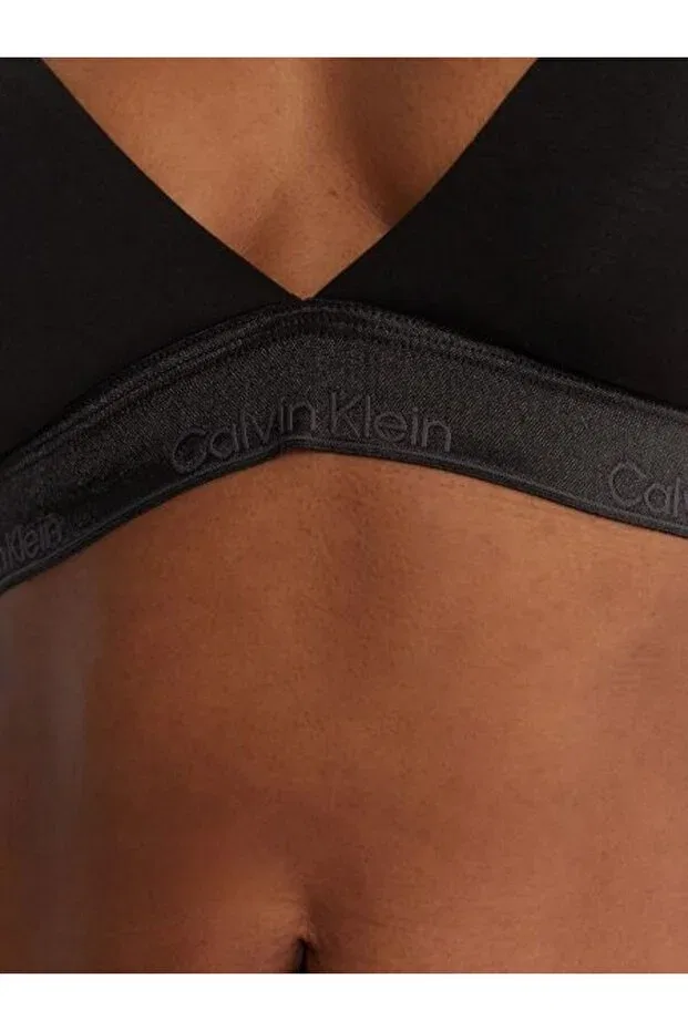 Женские бралетт с кружевным верхом Calvin Klein, Black — фото 4