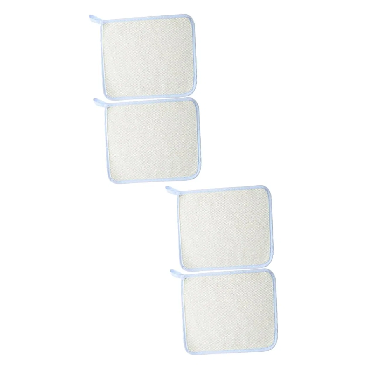 Скрабирующие салфетки для тела, Angoily, набор 4 шт., 26x21 см, Beige