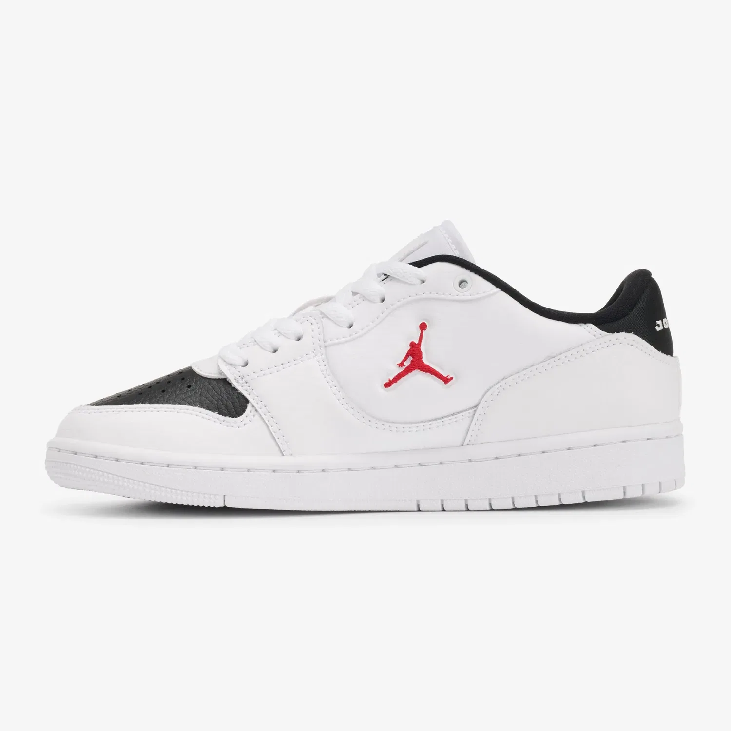 Детские низкие кроссовки Jordan Court Connect, White/Black/Red — фото 2