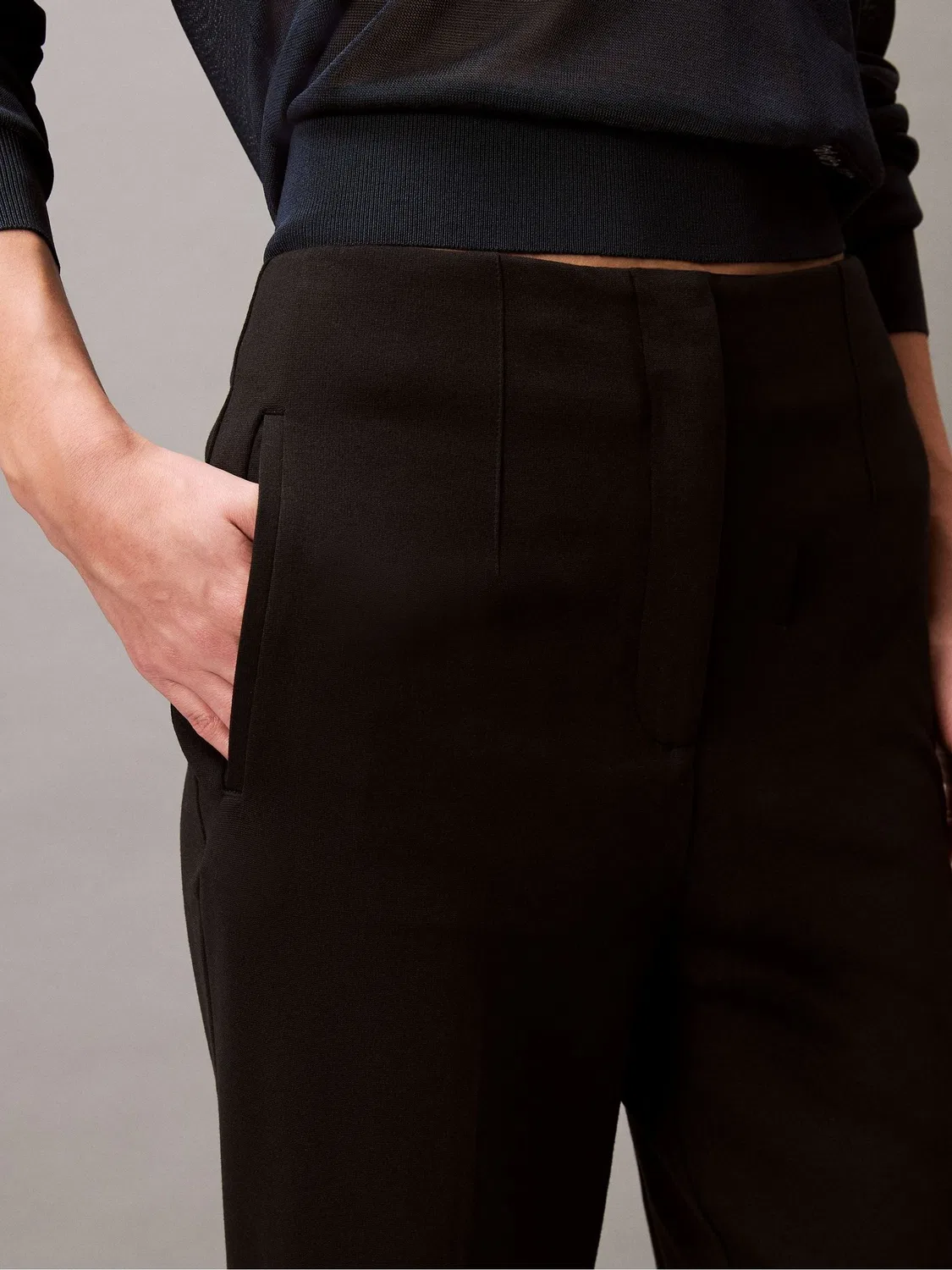 Брюки зауженные Calvin Klein Black — фото 2