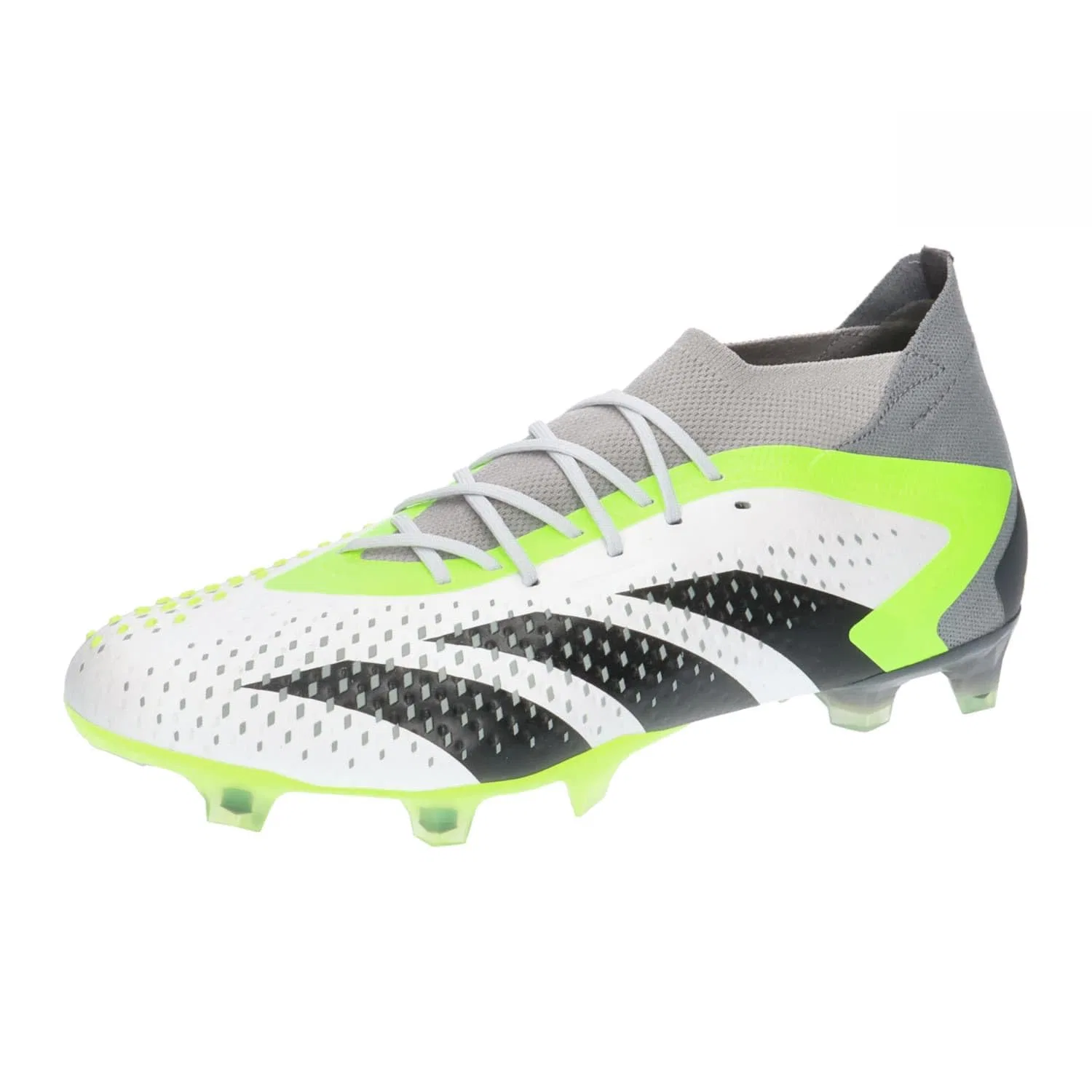 Детские бутсы футбольные для мальчиков с твердым грунтом Predator Accuracy.1 Fg Adidas, Ftwr White Core Black Lucid Lemon