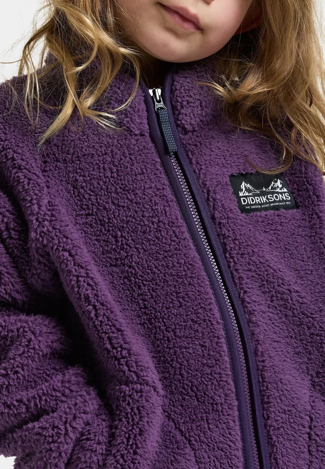 Куртка унисекс Gibbs на молнии из флиса Didriksons, Northen Purple — фото 4