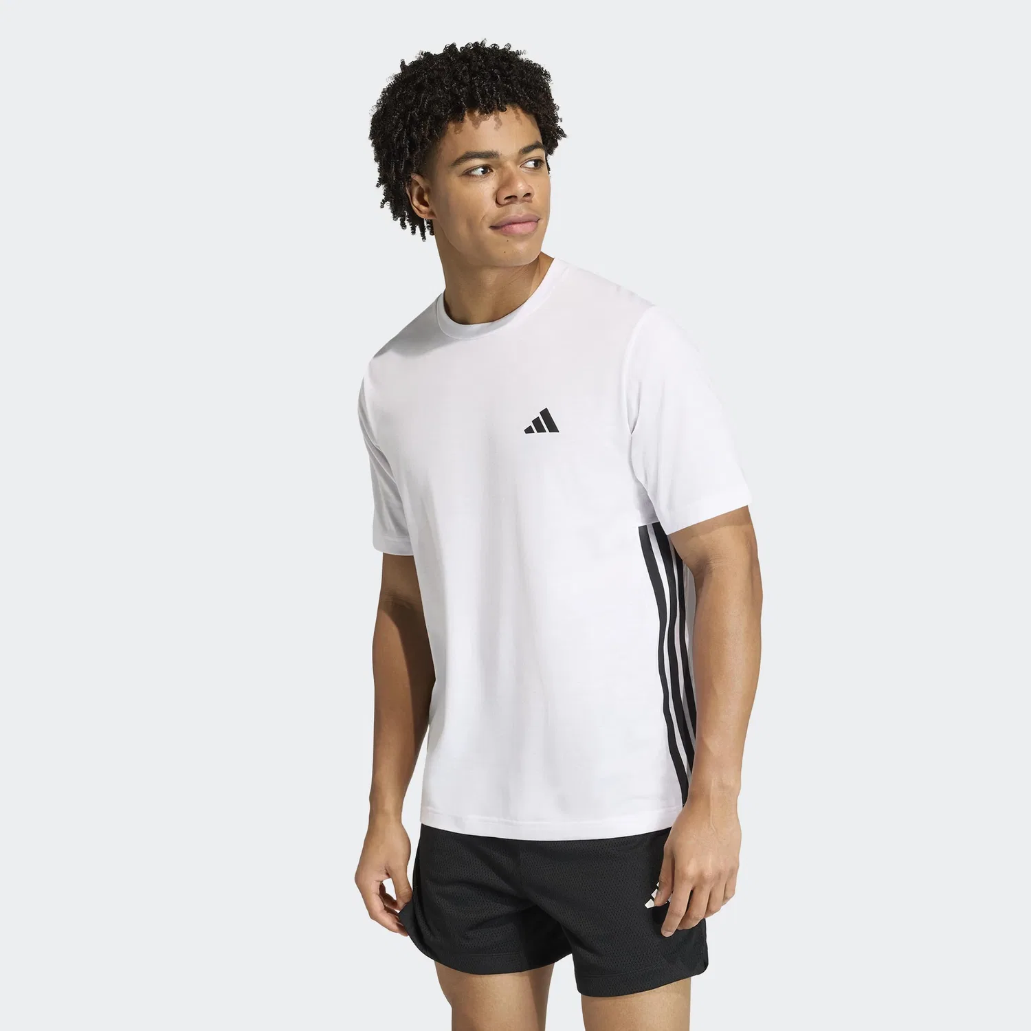 Футболка Adidas Performance белого цвета — фото 2