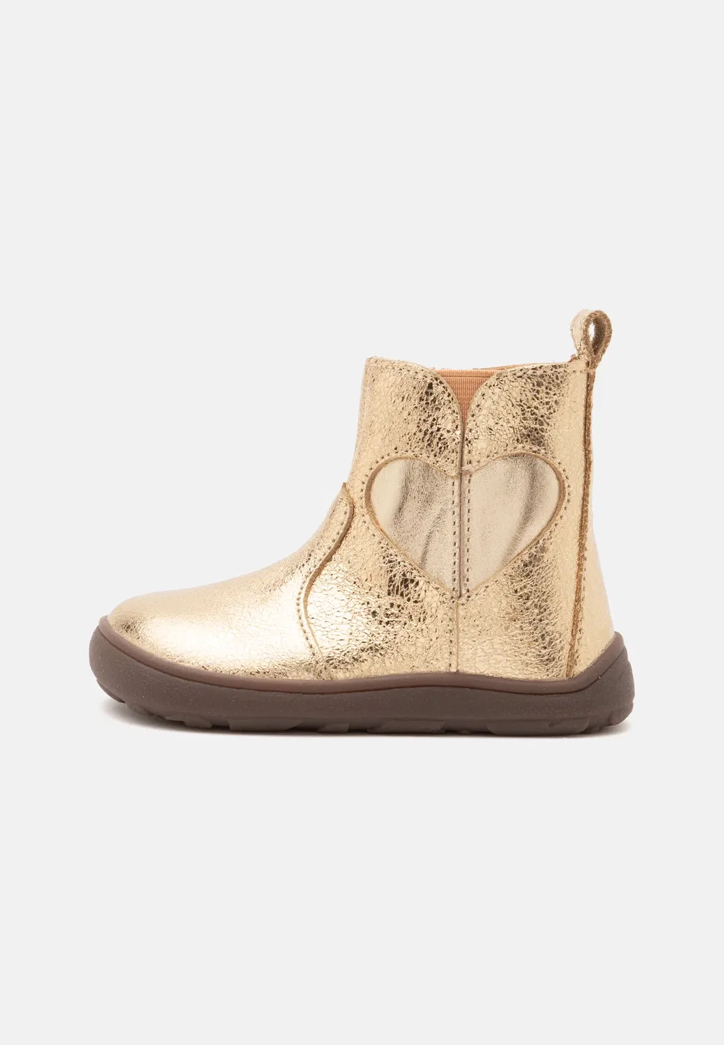 Босоножки на каблуке - классические ботильоны Bisgaard, Gold-Coloured