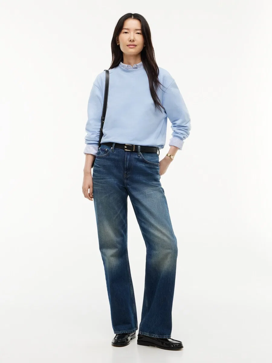 Толстовка TOMMY HILFIGER светло-голубого цвета — фото 4