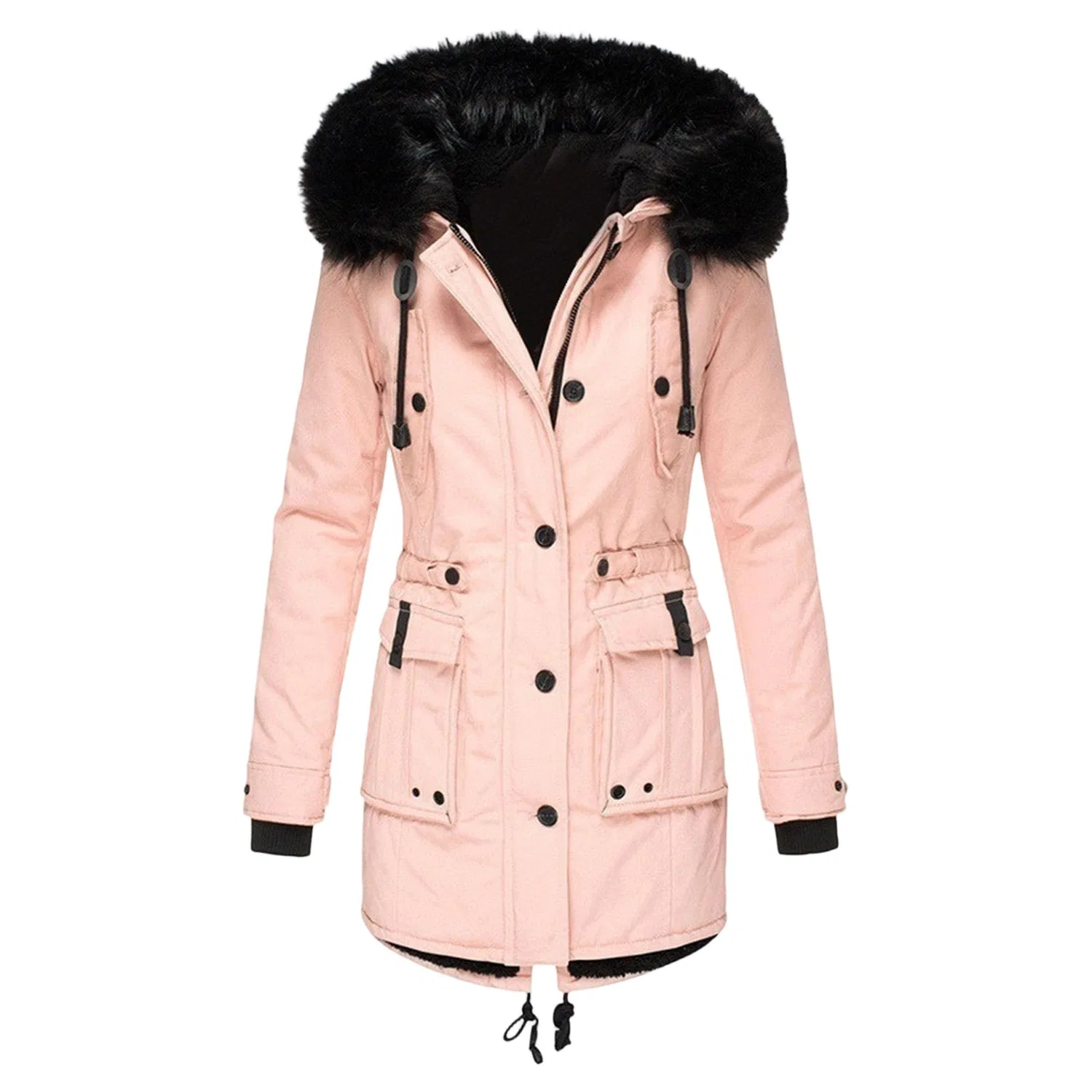 Женское зимнее пальто с длинным рукавом, Rosa