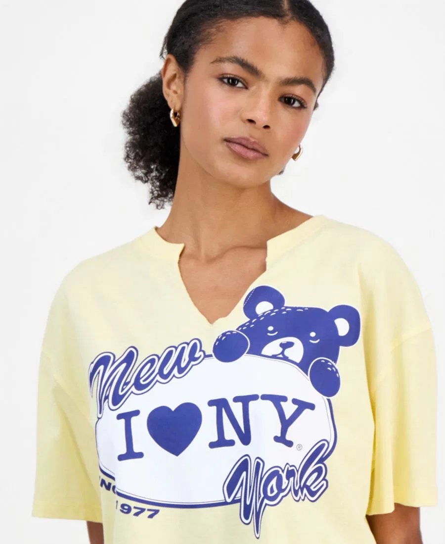 Футболка с принтом I Love New York Grayson Threads, The Label, Double Cream — фото 3