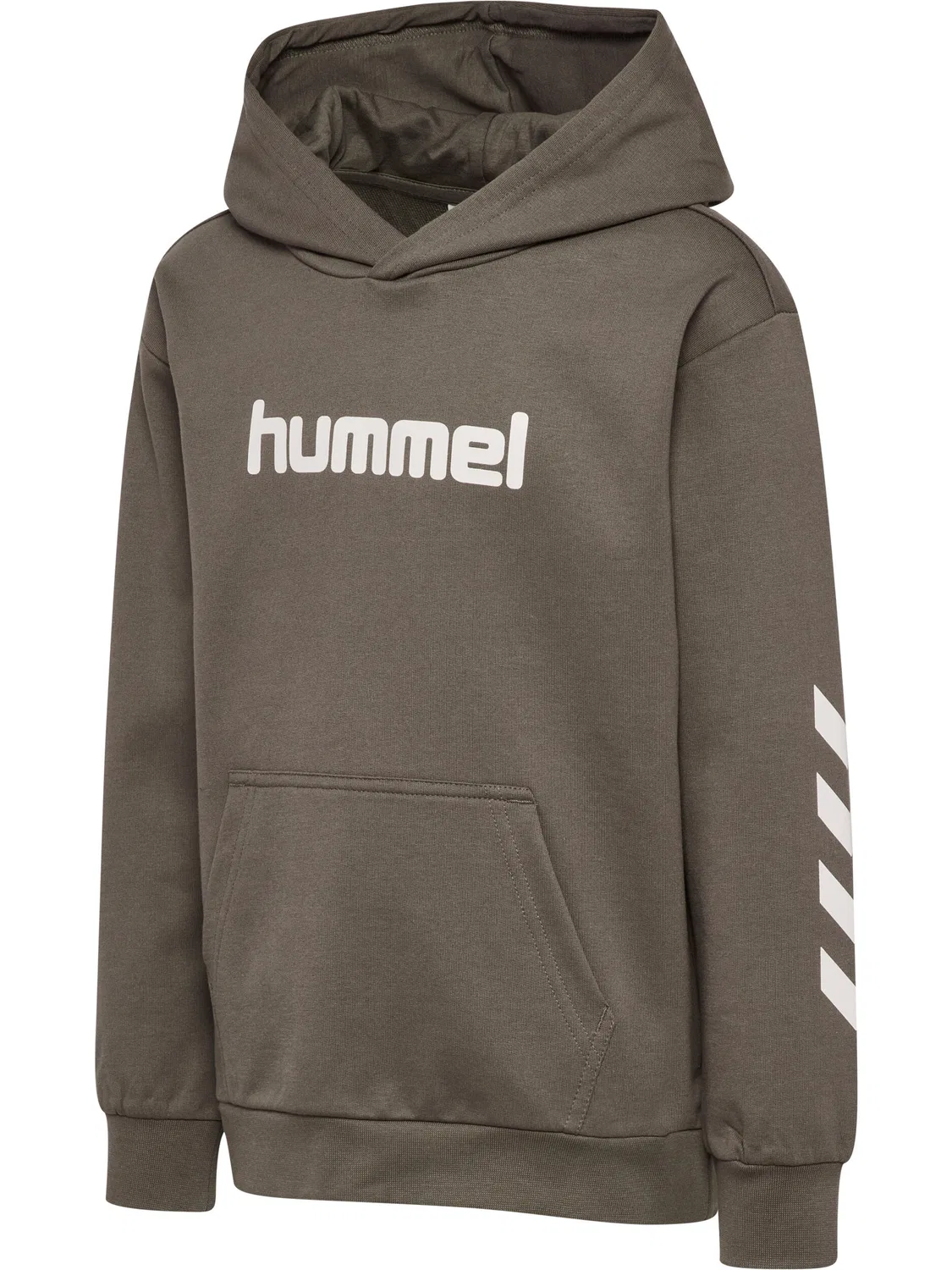 Детское худи с принтом Hmljr Logo Hummel, Schwarz — фото 2