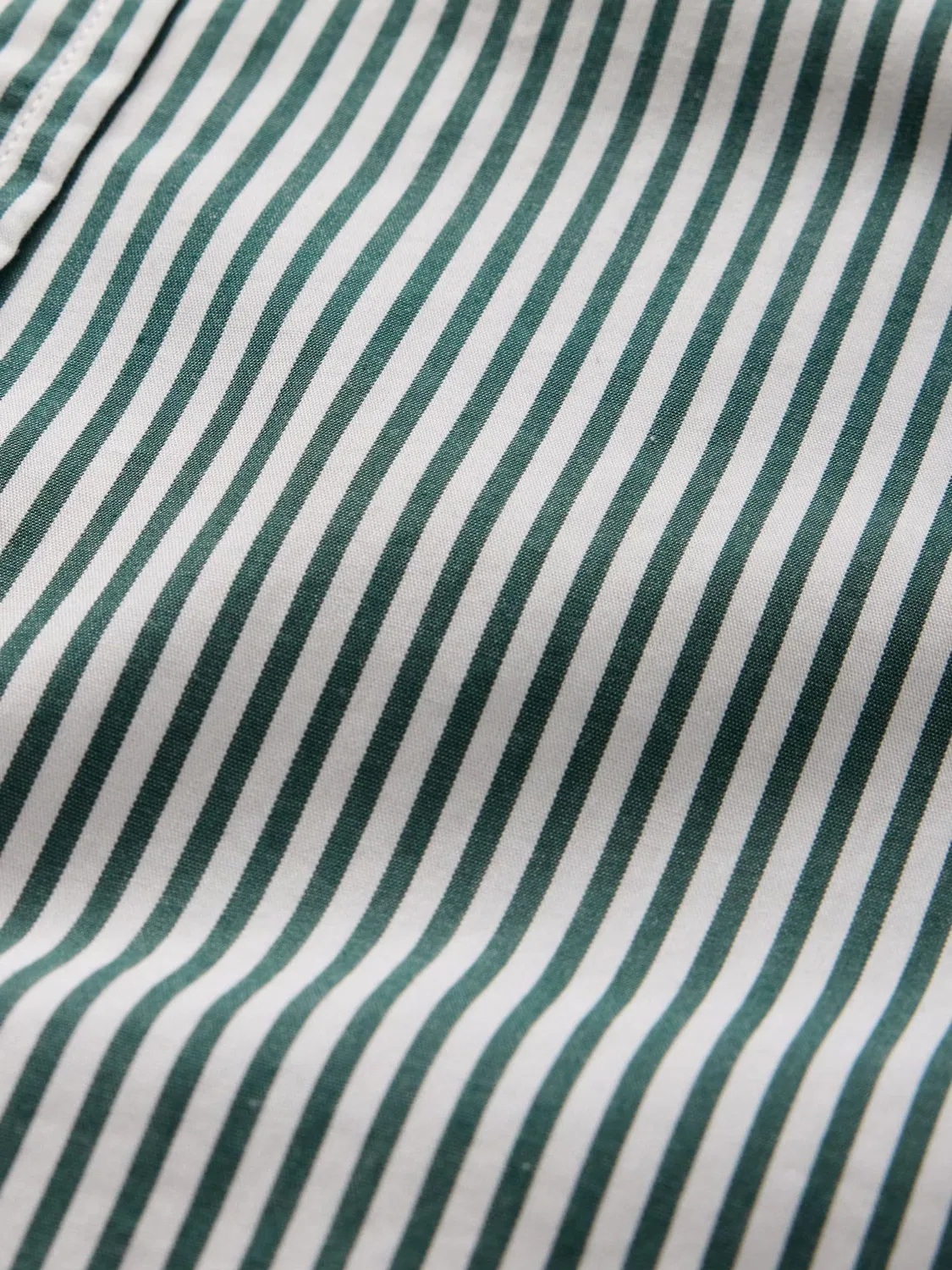 Рубашка классическая хлопковая Gap, зеленый в полоску — фото 4