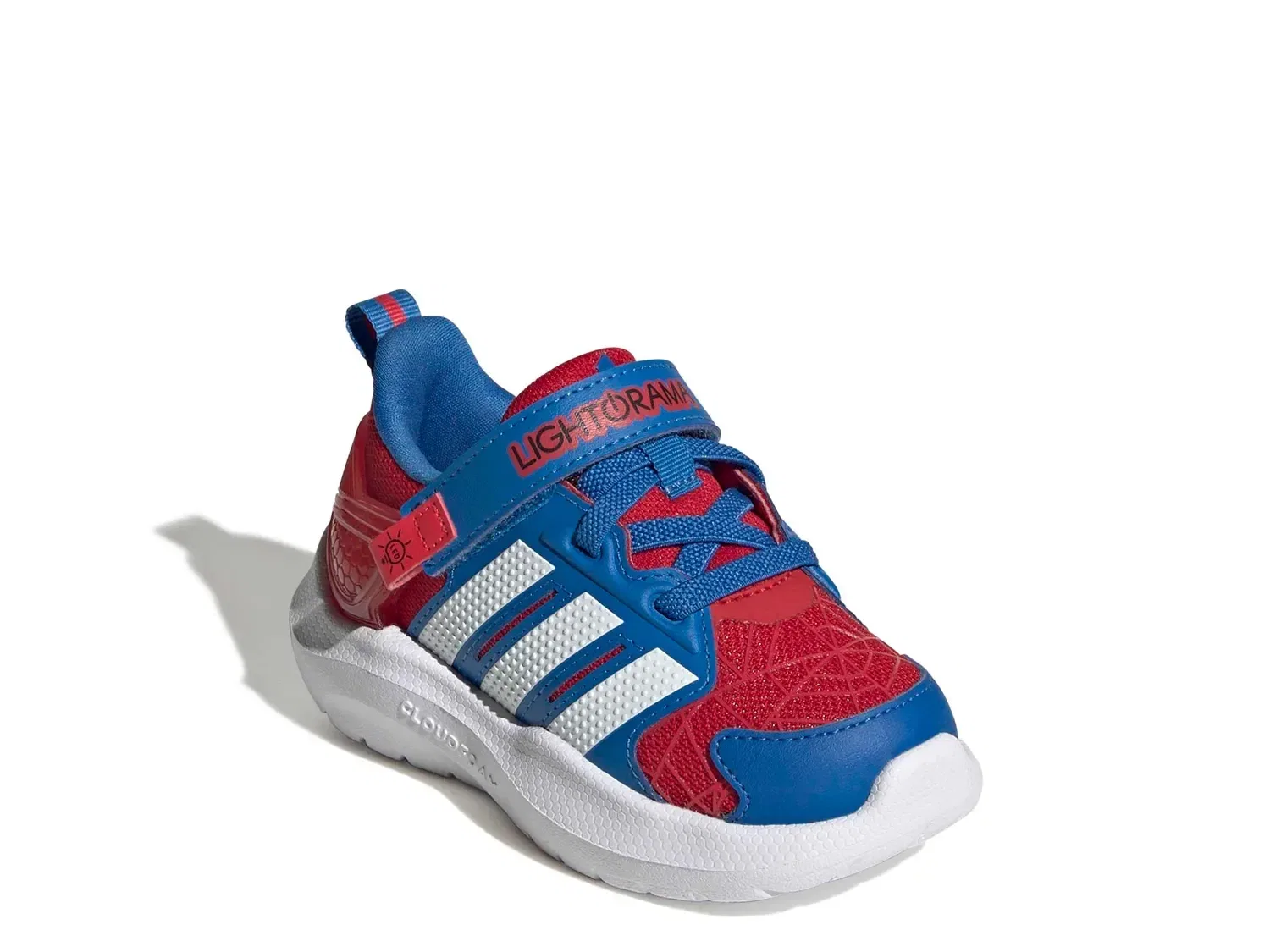 Кроссовки со светодиодами Spider-Man Lightorama, adidas, синий/красный