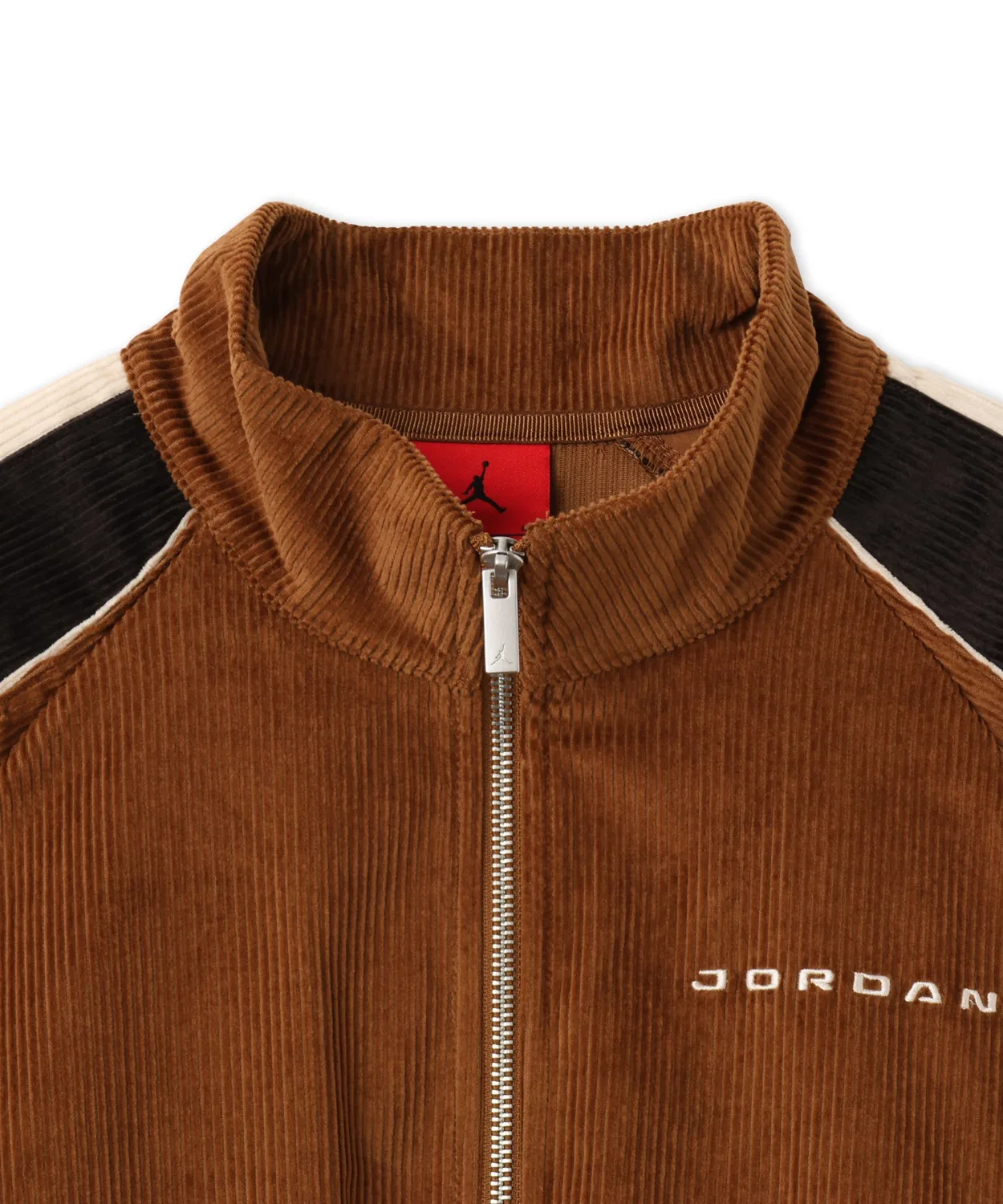 Мужской свитшот с длинным рукавомиз вельвета Jordan Flight Cord Half Zip NIKE, Brown — фото 3