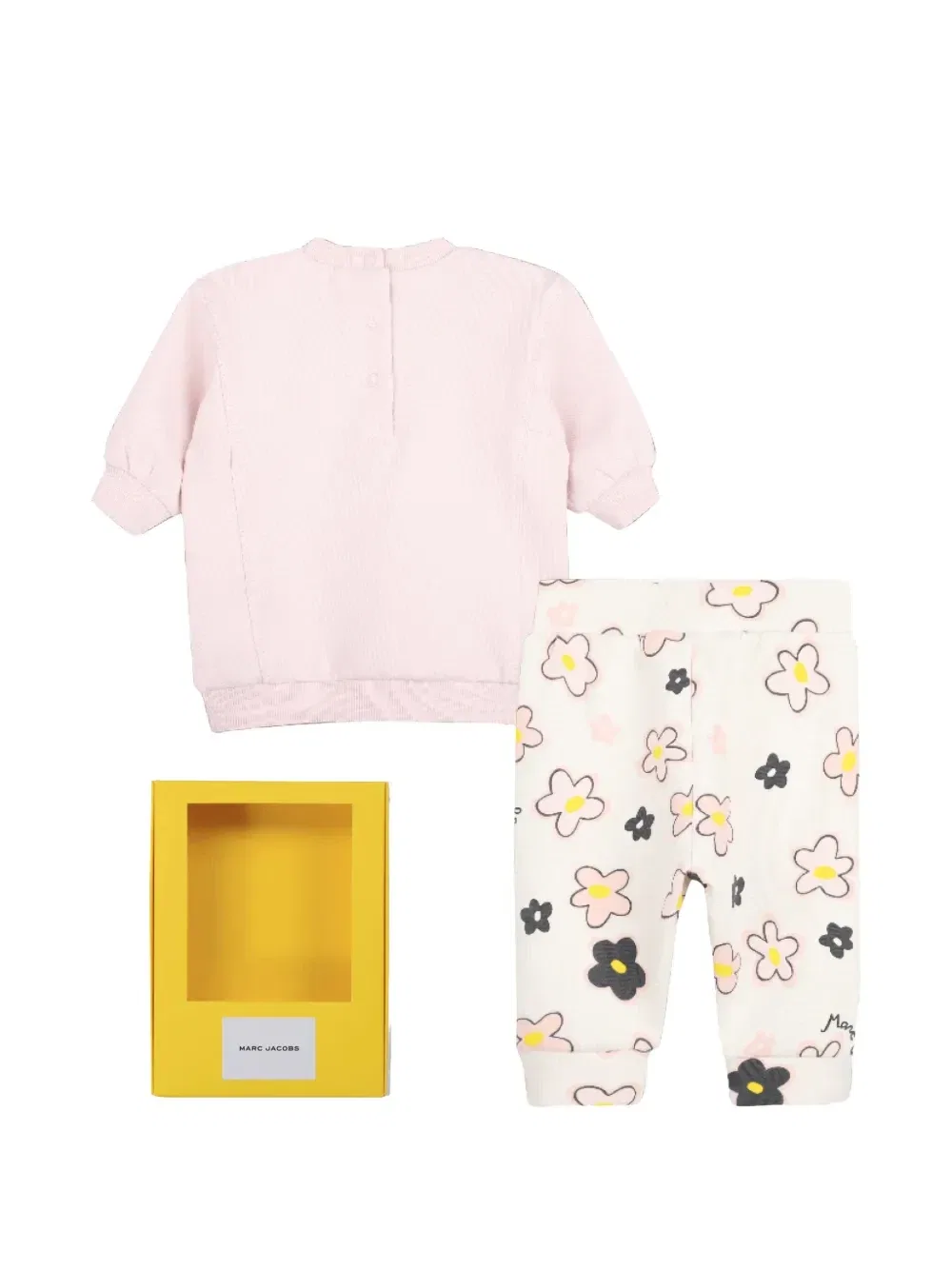 Комплект из топа и легинсов с цветочным принтом Marc Jacobs Kids, белый — фото 2