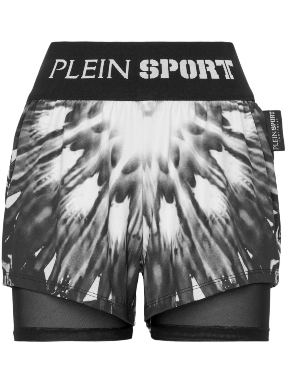 

Plein Sport шорты с графичным принтом и логотипом, черный
