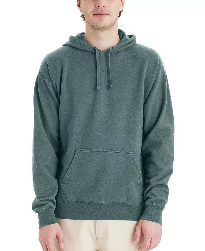 

Мужская толстовка из флиса, окрашенная в готовой одежде Hanes, зеленый