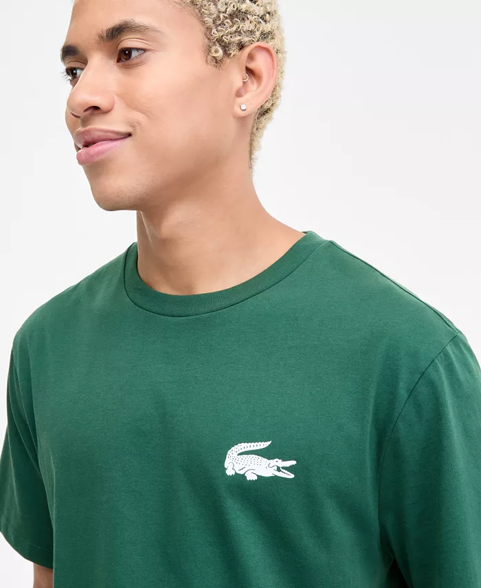 Футболка Lacoste, мужская, для сна и отдыха, зеленый — фото 3