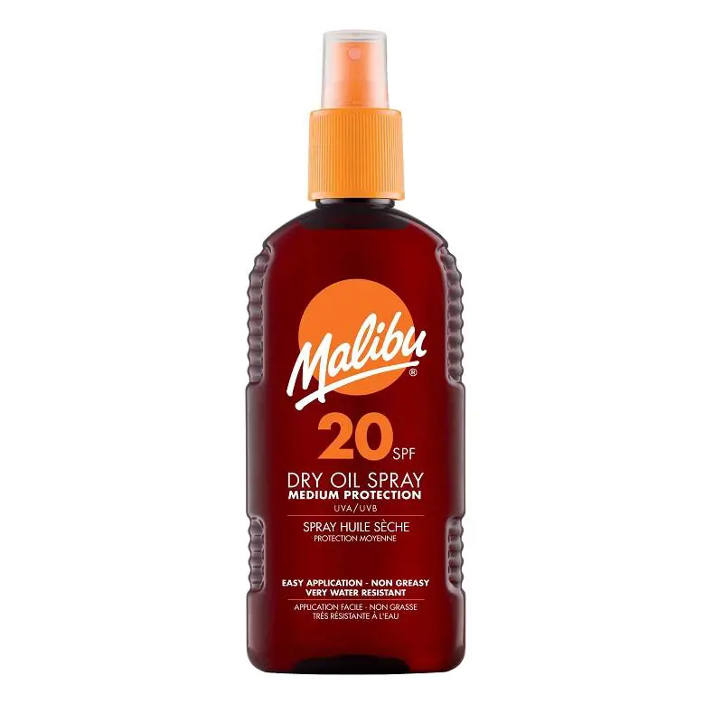 

Крем для тела Dry Oil Spray Spf20 Malibu, 200 мл