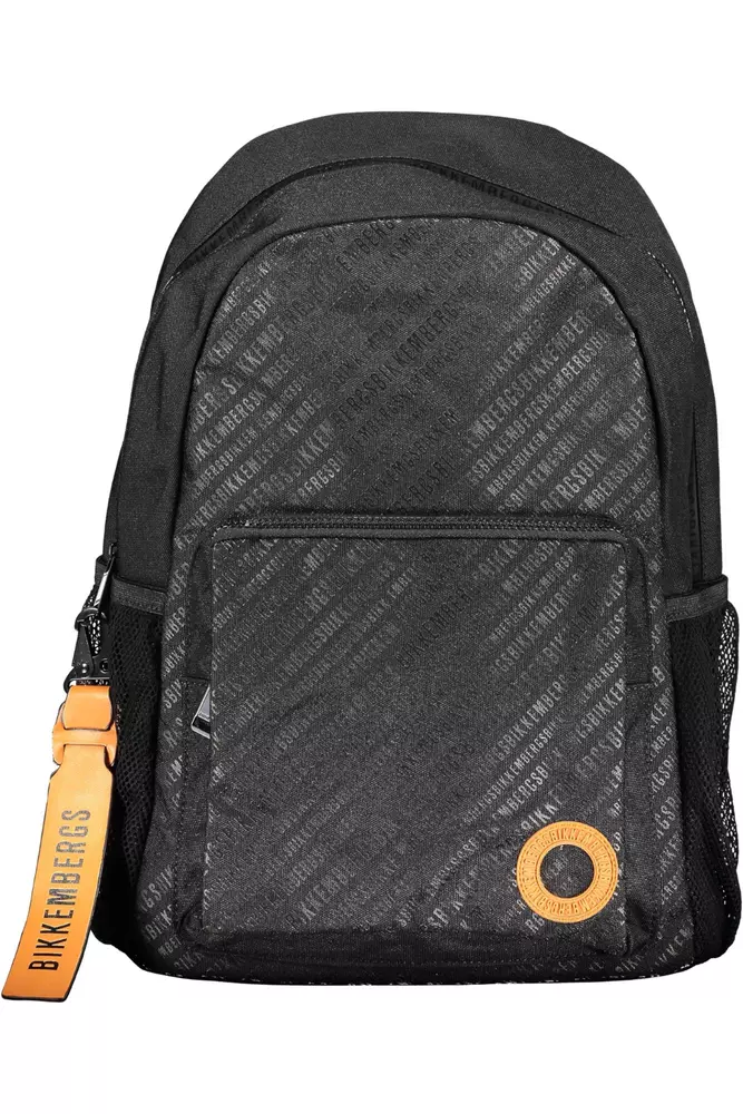 

Черный нейлоновый мужской рюкзак Bikkembergs