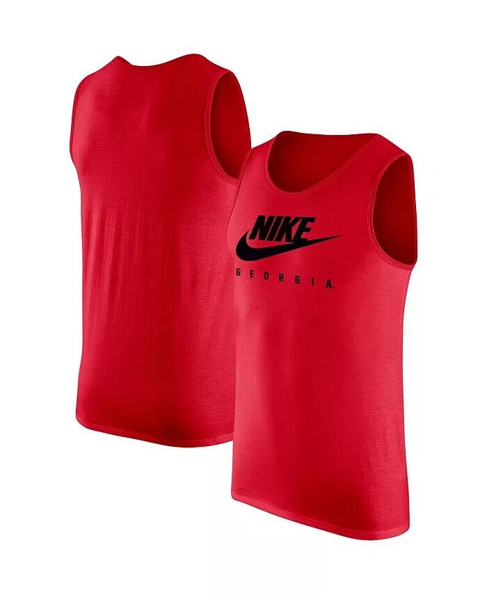 

Мужская красная майка Georgia Bulldogs Futura Performance с круглым вырезом Nike, красный