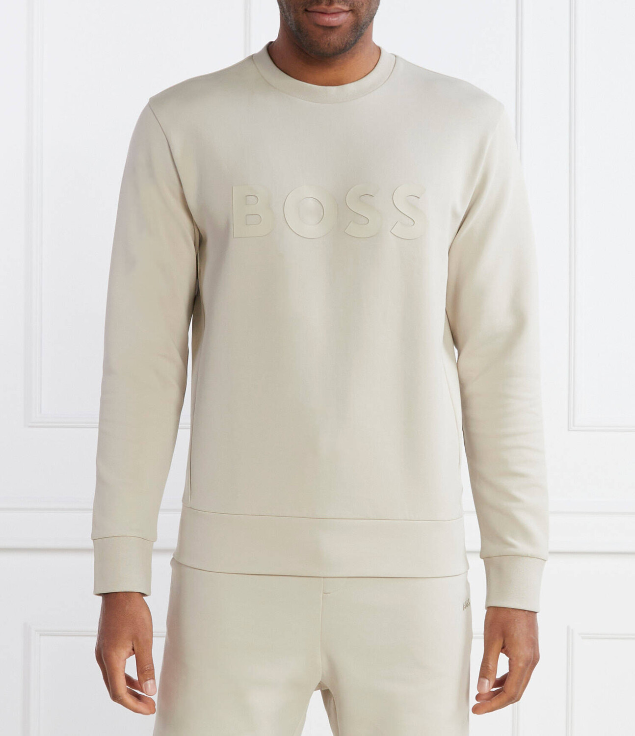

Толстовка BOSS GREEN Salbo Regular Fit, бежевый