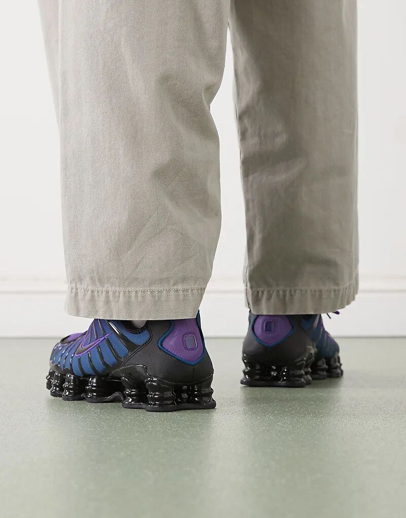 Кроссовки Nike Shox TL фиолетового цвета — фото 4