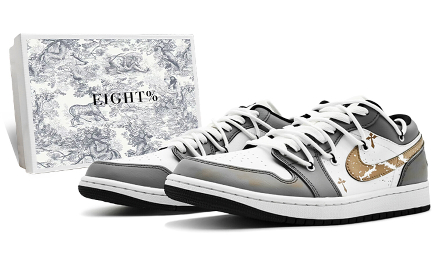 

Кроссовки Air Jordan 1 Vintage Basketball Shoes Women's Low-top White/gold, золотой, Желтый, Кроссовки Air Jordan 1 Vintage Basketball Shoes Women's Low-top White/gold, золотой