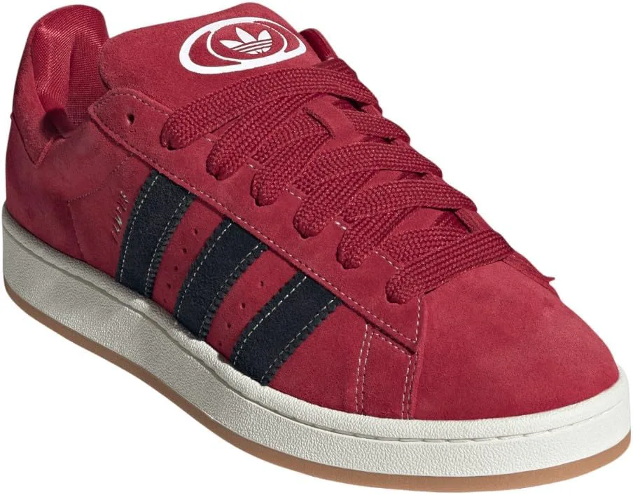 Кроссовки Adidas мужские Campus 00S с шнуровкой для повседневной носки - красные, красный — фото 2