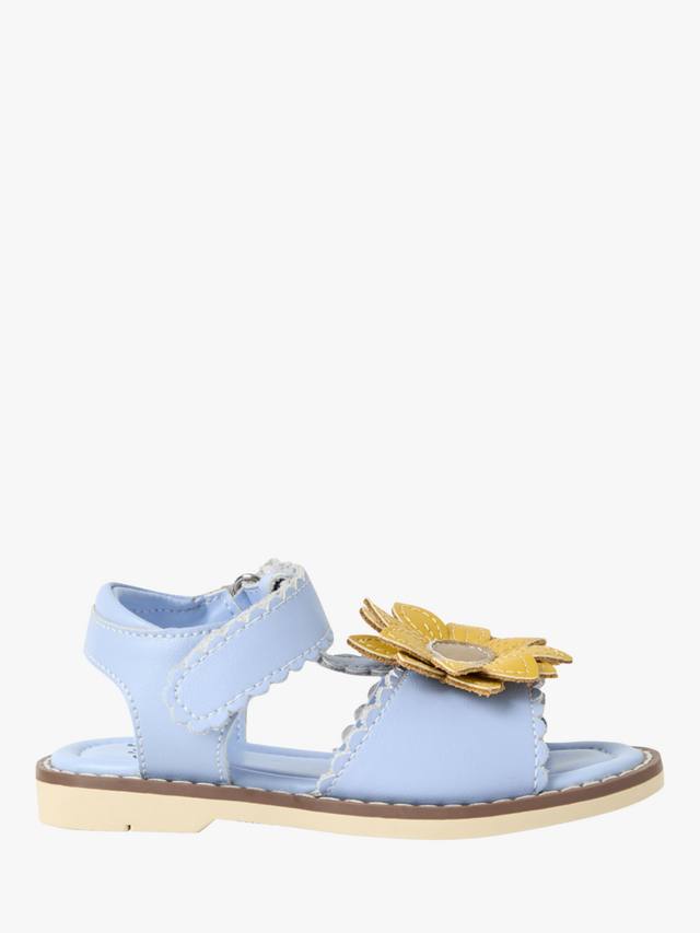 

Детские кожаные сандалии с цветочным принтом JoJo Maman Bébé, Blue