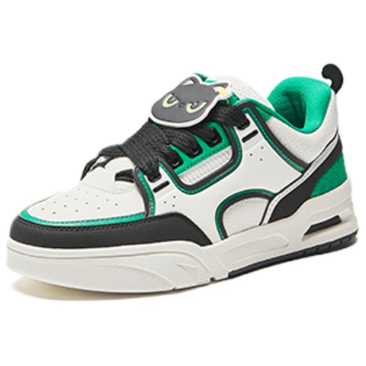 

ANTA Износостойкие дышащие низкие кроссовки для скейтбординга Life Collection, мужские, белые, черные, зеленые