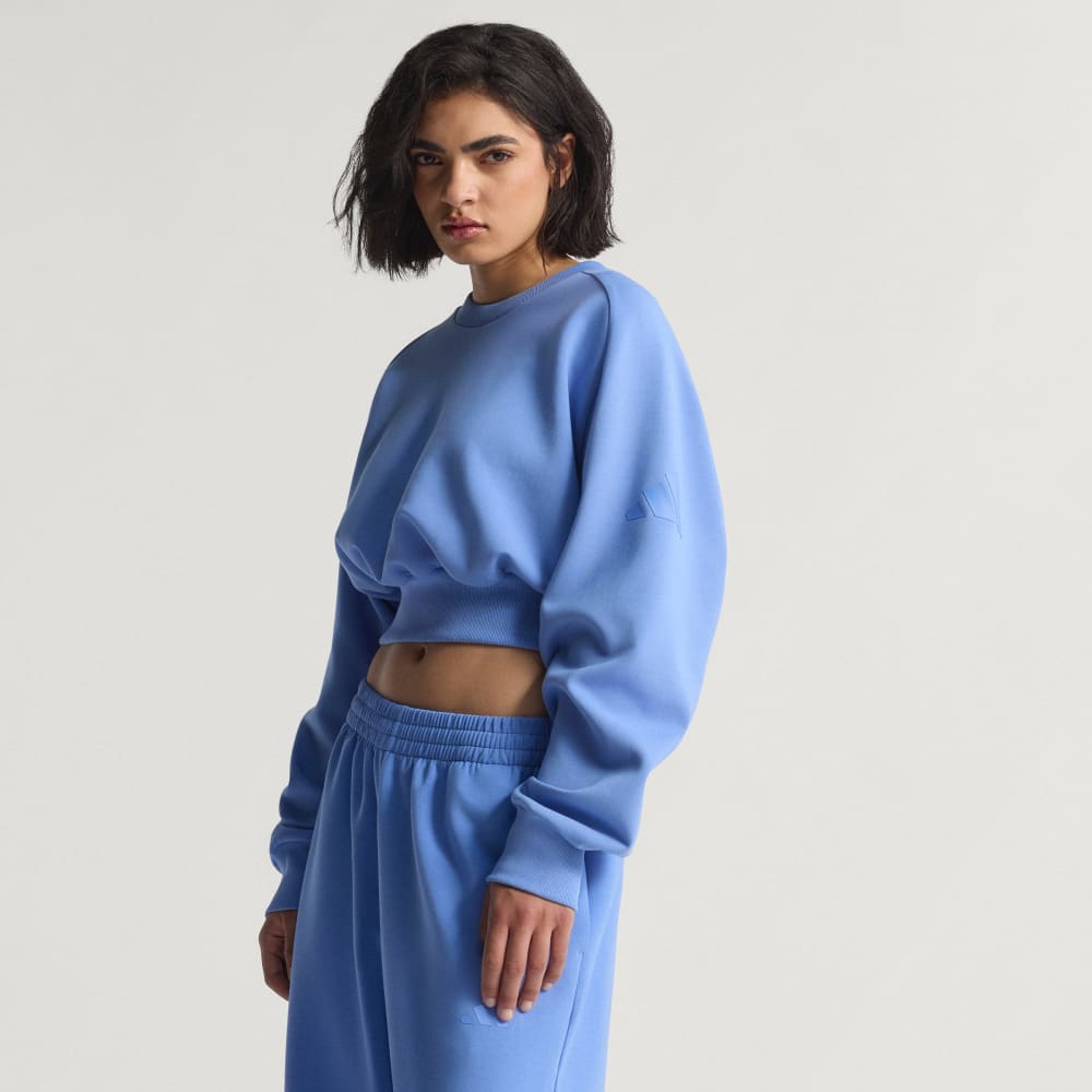 

Толстовка Adidas Soft Lux Loose Sweatshirt, цвет Blue Fusion