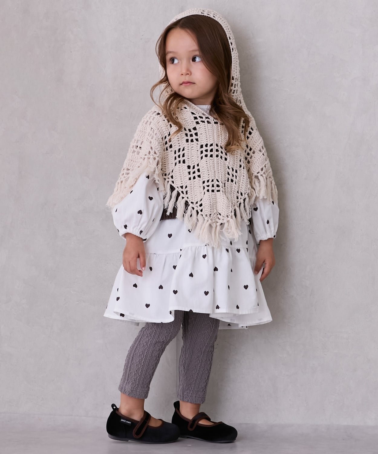 Жаккардовые леггинсы с маслом ши Petit main, Light Pink — фото 4