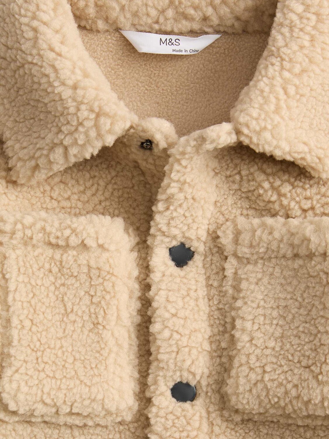 Marks & Spencer Флисовая куртка в бежевом цвете — фото 4
