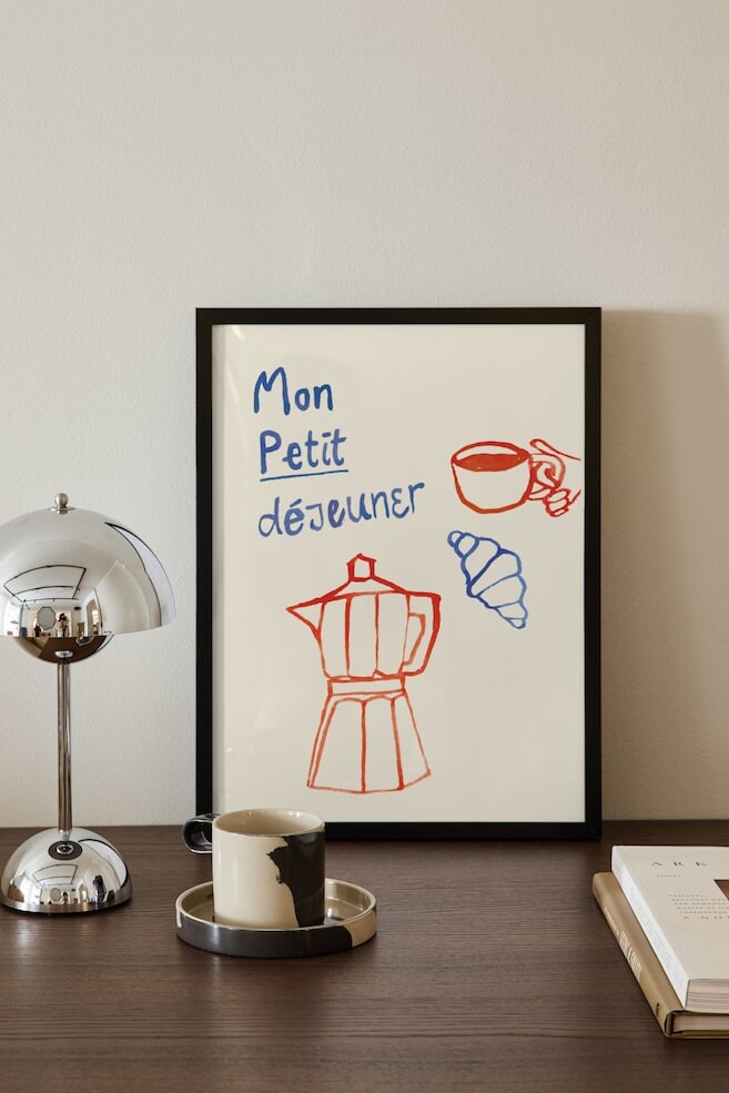 

Плакат mon petit dejeuner Postery, 30x40 см, бежевый