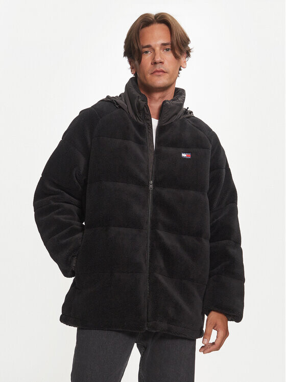 

Пуховик стандартного кроя Tommy Jeans, черный