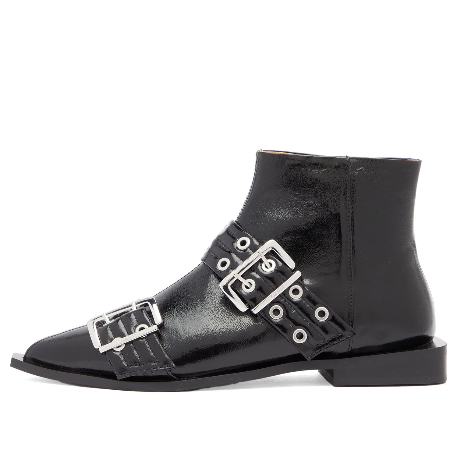 

Ботинки Ganni Flat Boot, черный